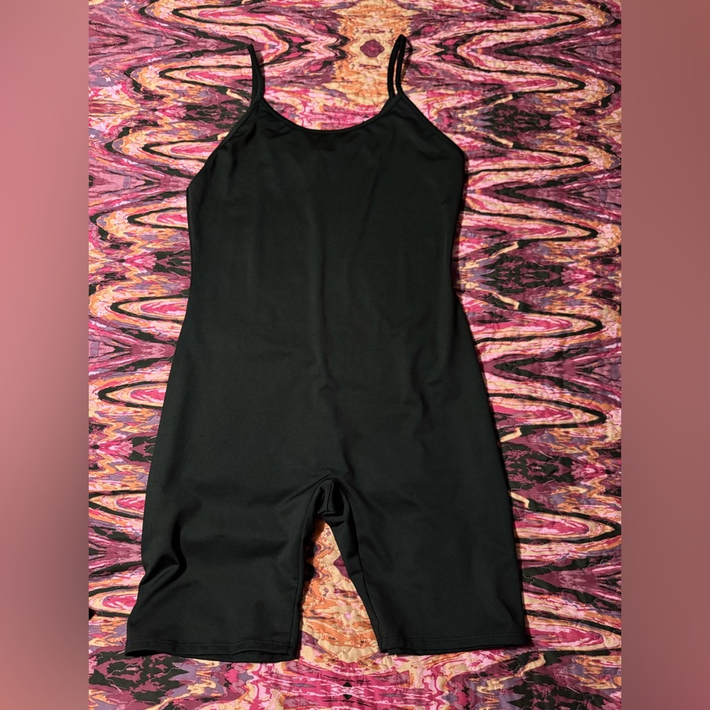 Foxblood biker shorts bodysuit